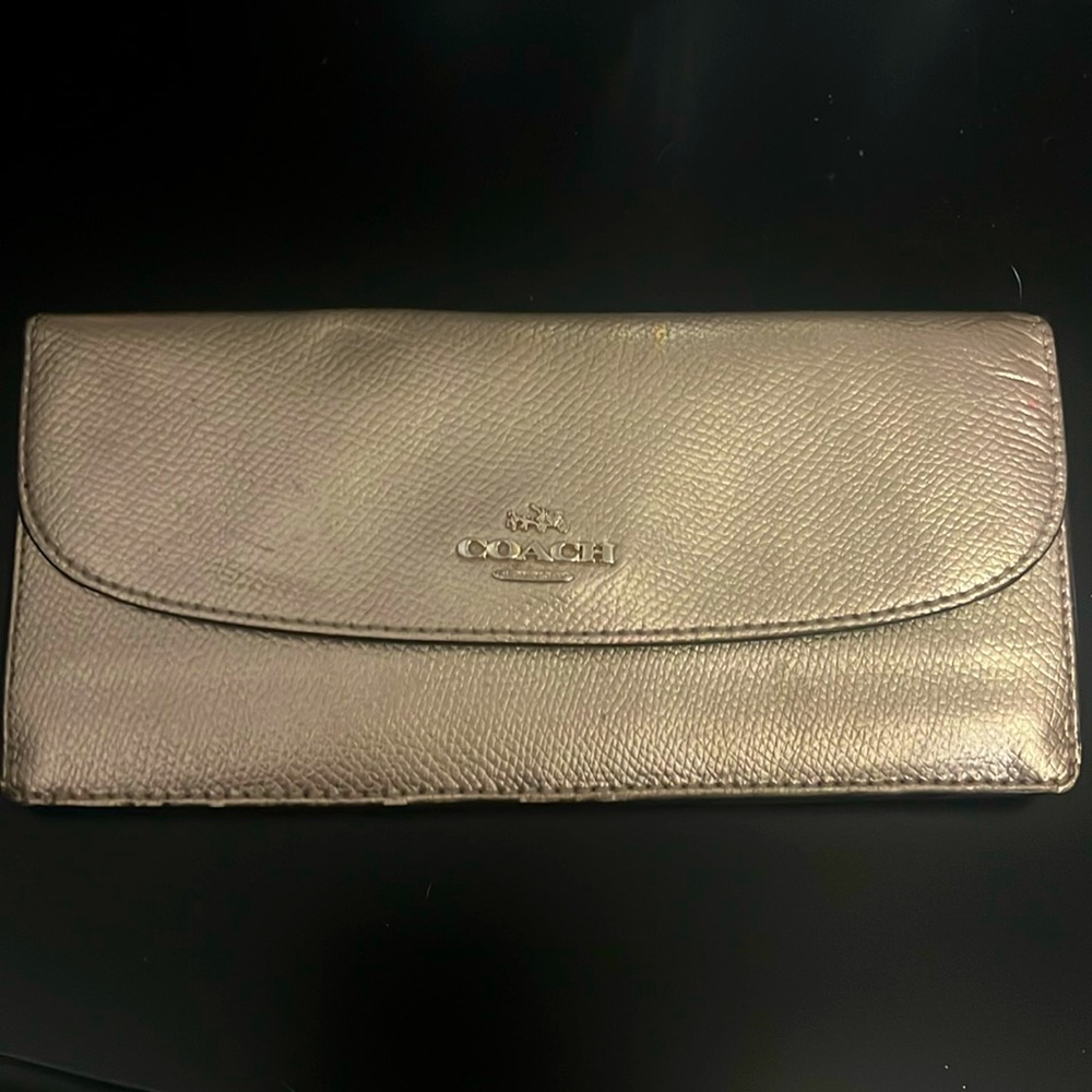 Loving used Coach wallet and card holder.